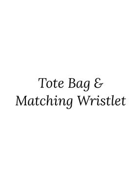 Tote Bag and Matching Wristlet